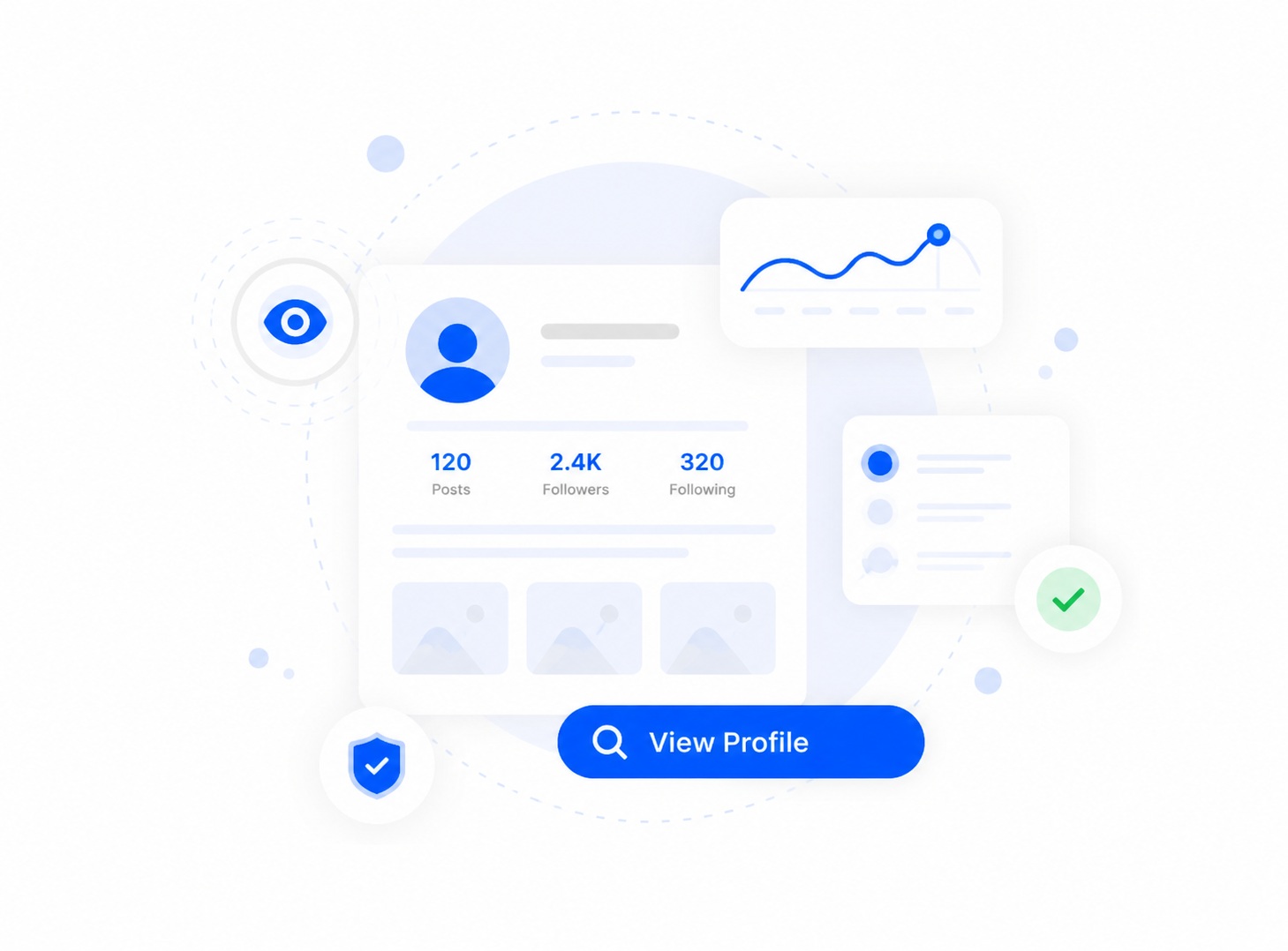 Peekviewer — Instagram profile viewer app, dashboard view